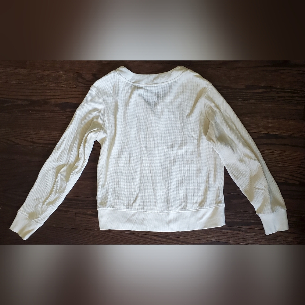 Pact Cream Waffle Henley Lounge Set - Picture 4 of 9
